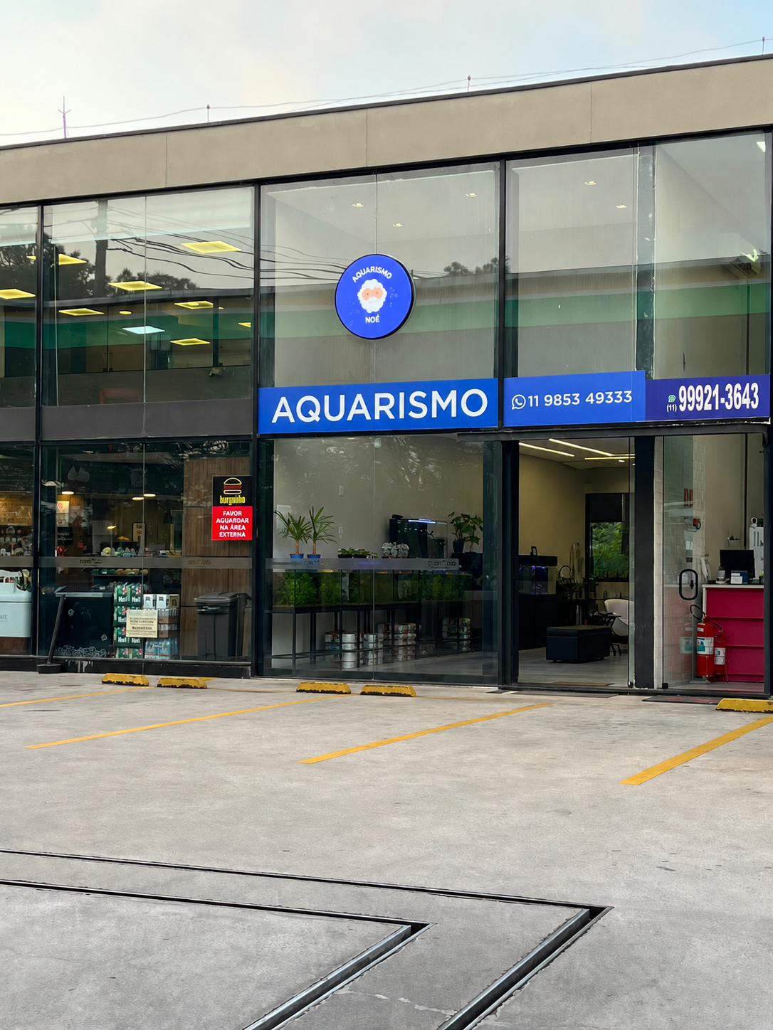 Fachada da loja Aquarismo Noé